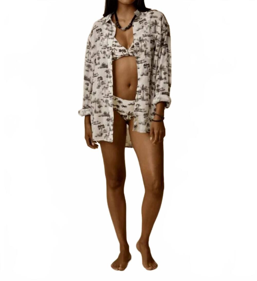 NEW CARVE DESIGNS taylor gauze tunic in toile